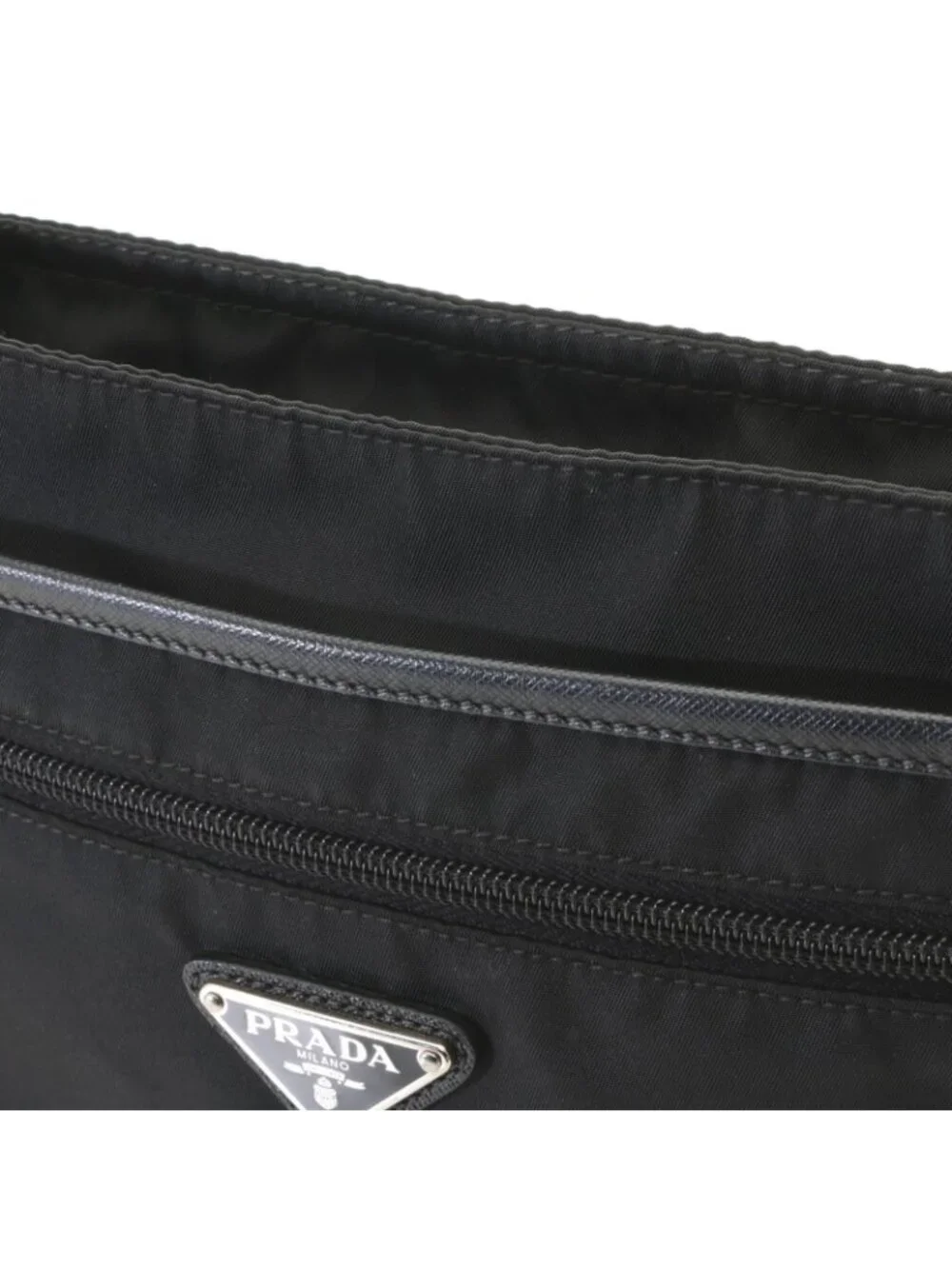Prada Shoulder Bag Black Nylon